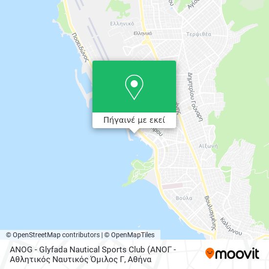 ANOG - Glyfada Nautical Sports Club χάρτης