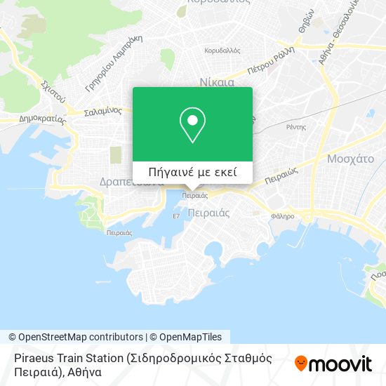 Piraeus Train Station (Σιδηροδρομικός Σταθμός Πειραιά) χάρτης