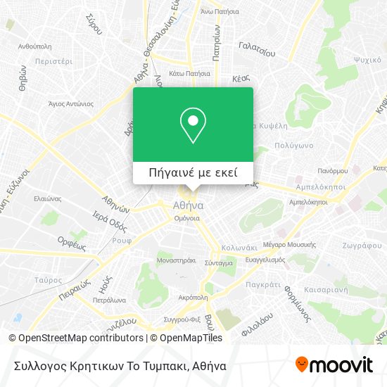 Συλλογος Κρητικων  Το Τυμπακι χάρτης
