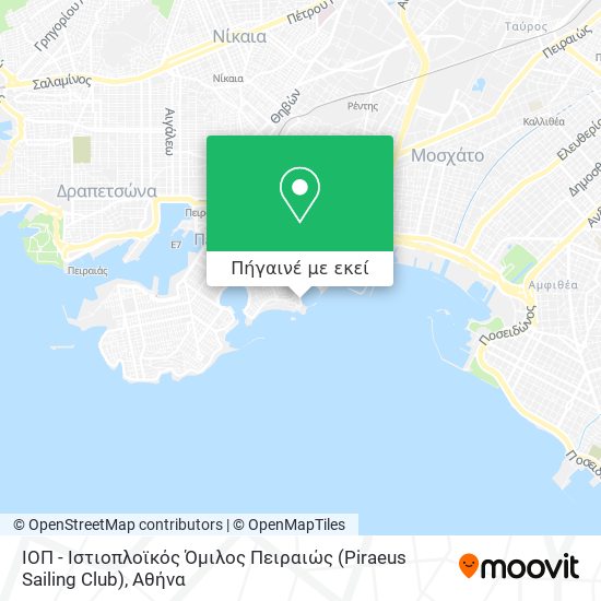 ΙΟΠ - Ιστιοπλοϊκός Όμιλος Πειραιώς (Piraeus Sailing Club) χάρτης