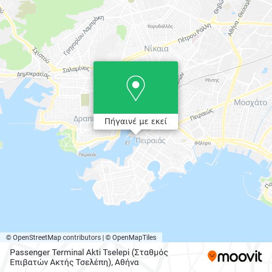 Passenger Terminal Akti Tselepi (Σταθμός Επιβατών Ακτής Τσελέπη) χάρτης