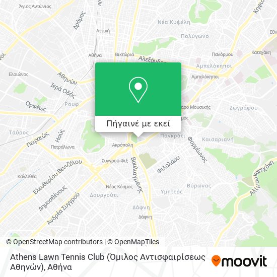 Athens Lawn Tennis Club (Όμιλος Αντισφαιρίσεως Αθηνών) χάρτης
