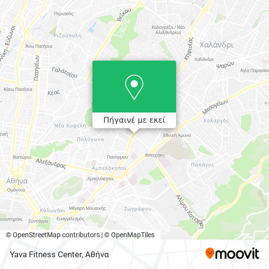 Yava Fitness Center χάρτης
