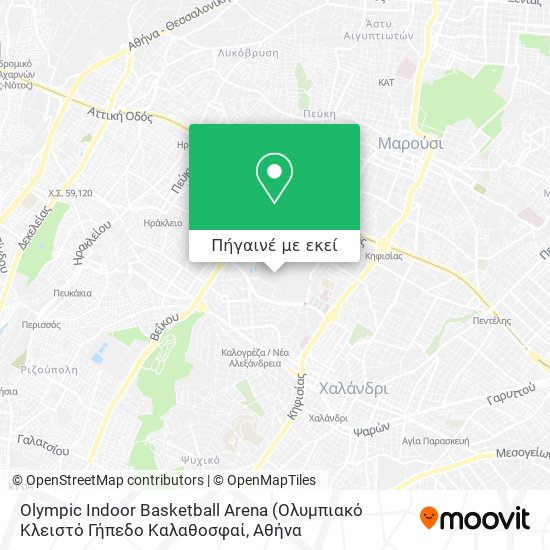 Olympic Indoor Basketball Arena χάρτης