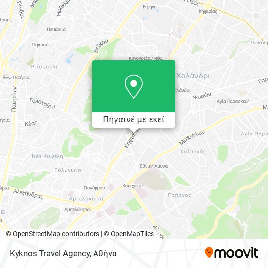 Kyknos Travel Agency χάρτης