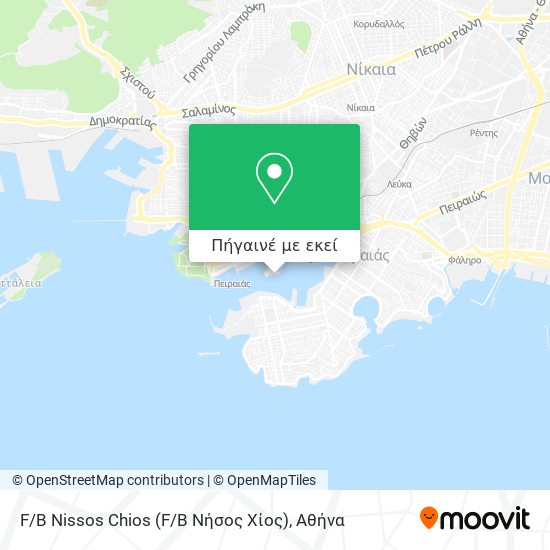 F / B Nissos Chios (F / B Νήσος Χίος) χάρτης