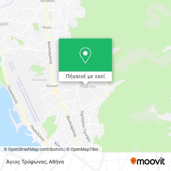 Άγιος Τρύφωνας χάρτης