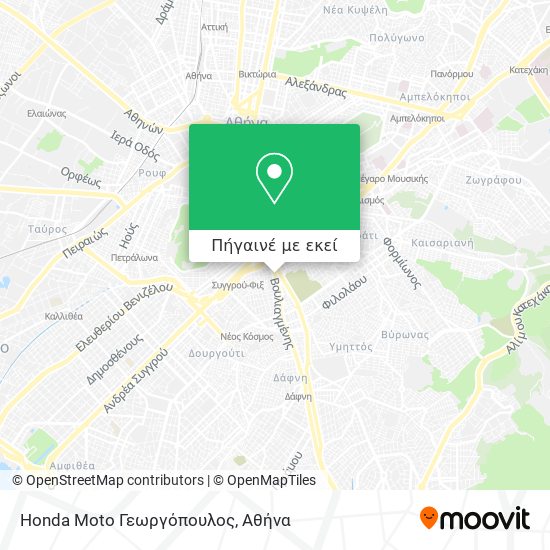 Honda Moto Γεωργόπουλος χάρτης