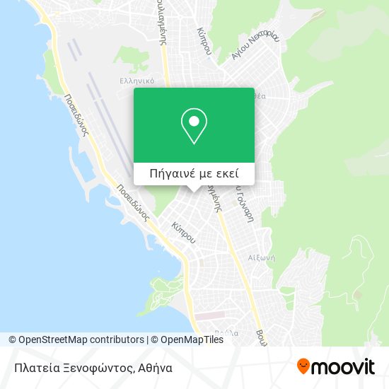 Πλατεία Ξενοφώντος χάρτης