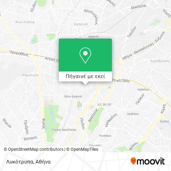 Λυκότρυπα χάρτης