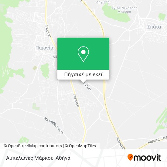 Αμπελώνες Μάρκου χάρτης