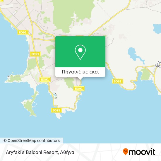 Aryfaki's Balconi Resort χάρτης
