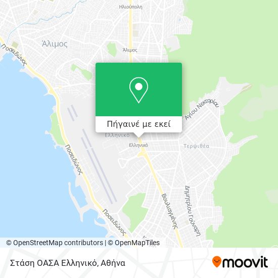 Στάση ΟΑΣΑ Ελληνικό χάρτης
