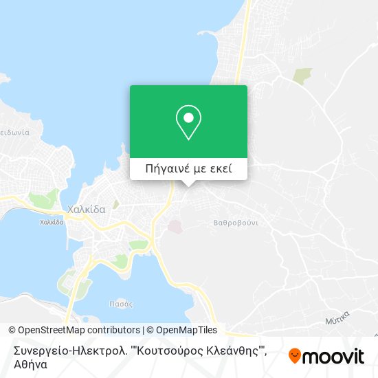 Συνεργείο-Ηλεκτρολ. ""Κουτσούρος Κλεάνθης"" χάρτης