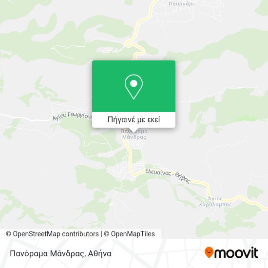 Πανόραμα Μάνδρας χάρτης