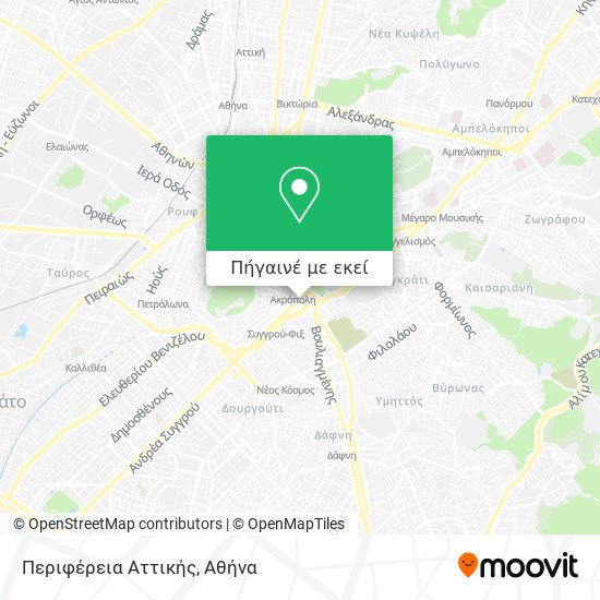 Περιφέρεια Αττικής χάρτης