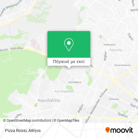 Pizza Rossi χάρτης