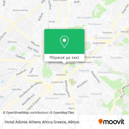 Hotel Adonis Athens Attica Greece χάρτης