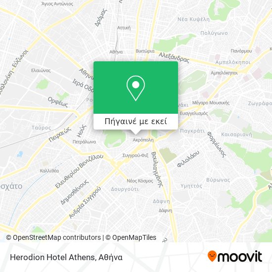 Herodion Hotel Athens χάρτης