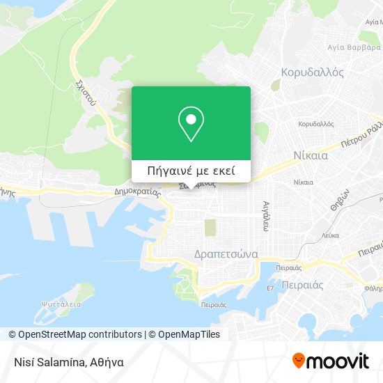 Nisí Salamína χάρτης