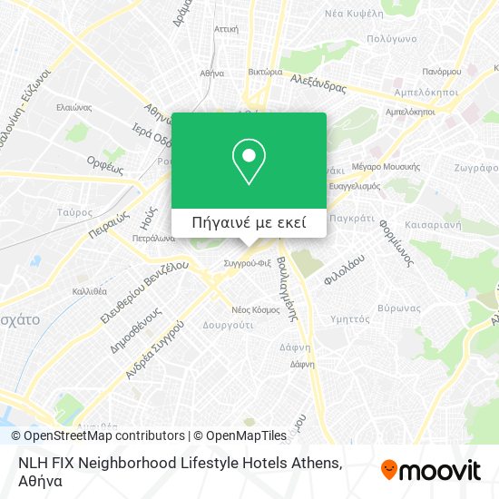 NLH FIX Neighborhood Lifestyle Hotels Athens χάρτης