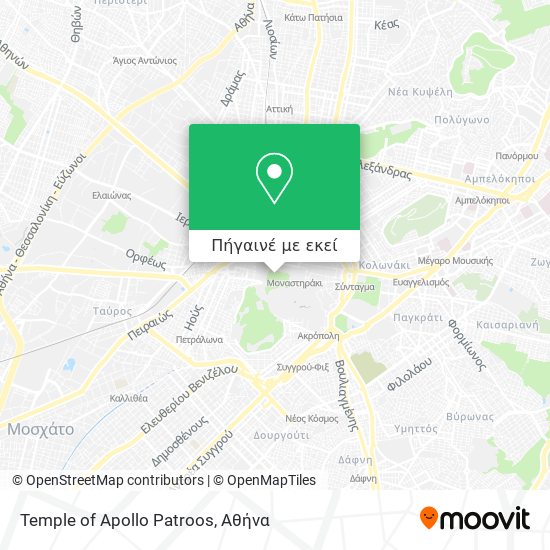 Temple of Apollo Patroos χάρτης