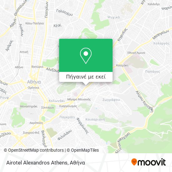 Airotel Alexandros Athens χάρτης