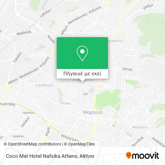 Coco Mat Hotel Nafsika Athens χάρτης