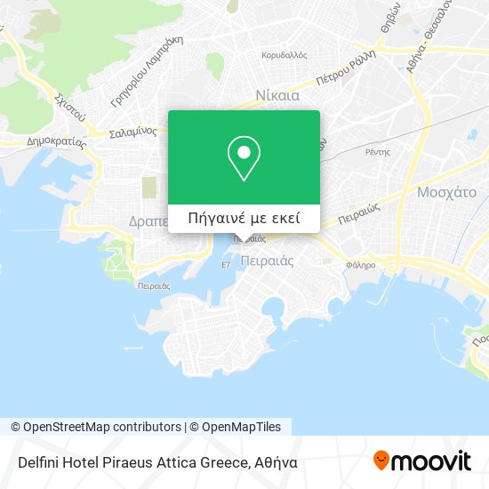 Delfini Hotel Piraeus Attica Greece χάρτης