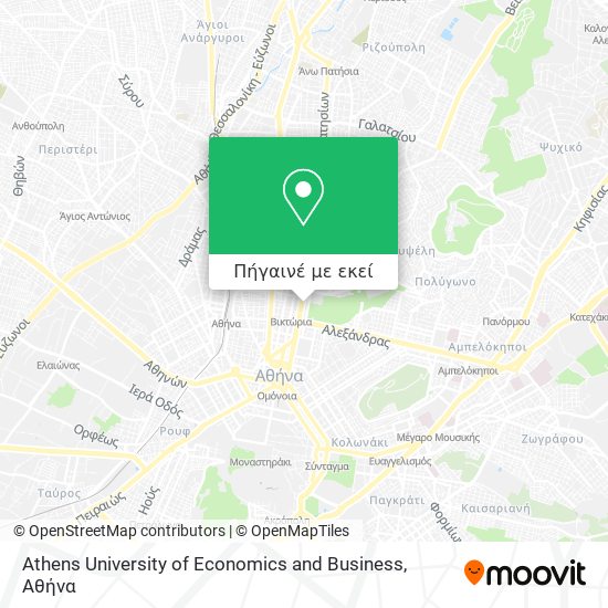 Athens University of Economics and Business χάρτης