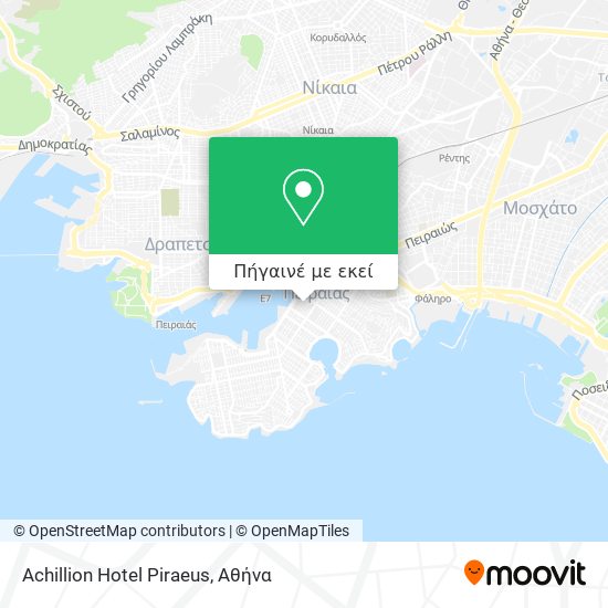Achillion Hotel Piraeus χάρτης