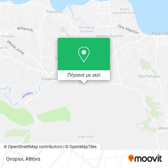 Oropioi χάρτης