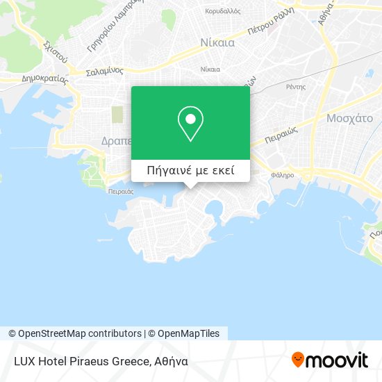 LUX Hotel Piraeus Greece χάρτης