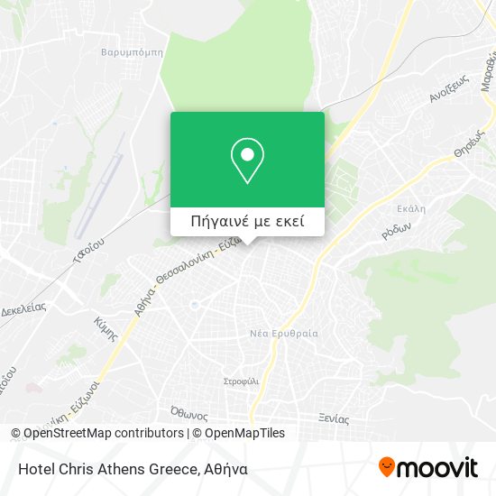 Hotel Chris Athens Greece χάρτης