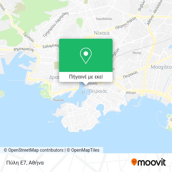 Πύλη Ε7 χάρτης
