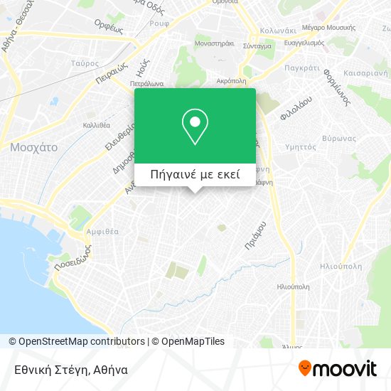 Εθνική Στέγη χάρτης