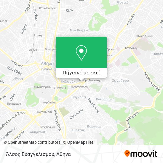 Άλσος Ευαγγελισμού χάρτης