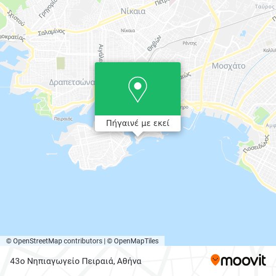 43o Νηπιαγωγείο Πειραιά χάρτης