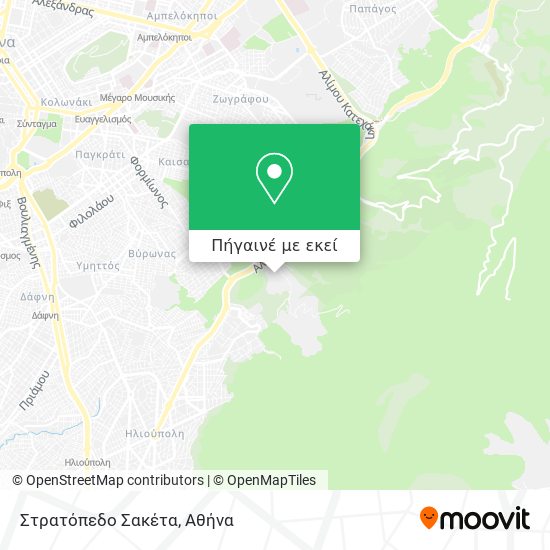 Στρατόπεδο Σακέτα χάρτης