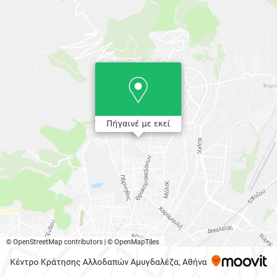 Κέντρο Κράτησης Αλλοδαπών Αμυγδαλέζα χάρτης