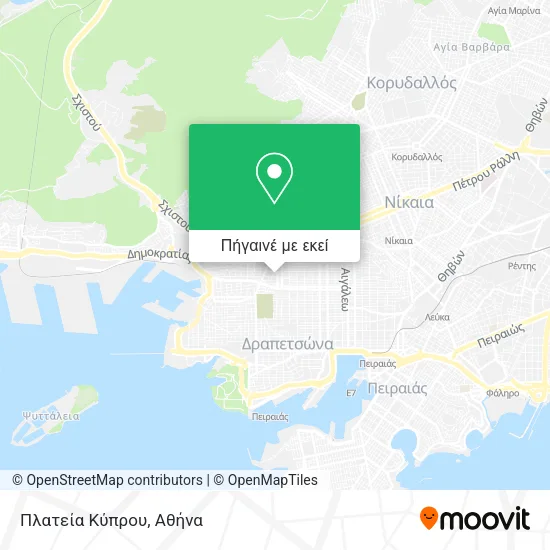 Πλατεία Κύπρου χάρτης