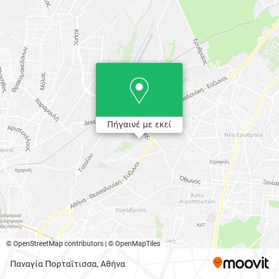Παναγία Πορταΐτισσα χάρτης