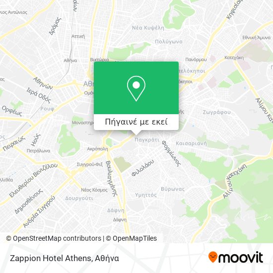 Zappion Hotel Athens χάρτης