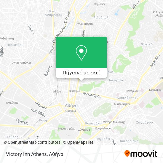 Victory Inn Athens χάρτης