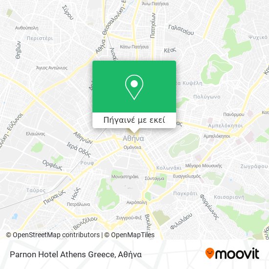 Parnon Hotel Athens Greece χάρτης