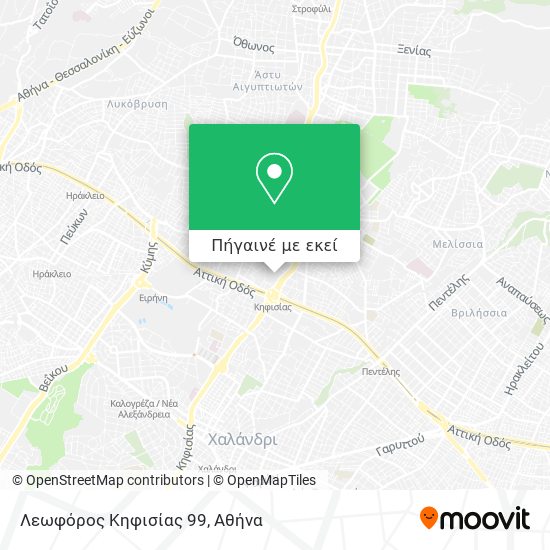 Λεωφόρος Κηφισίας 99 χάρτης