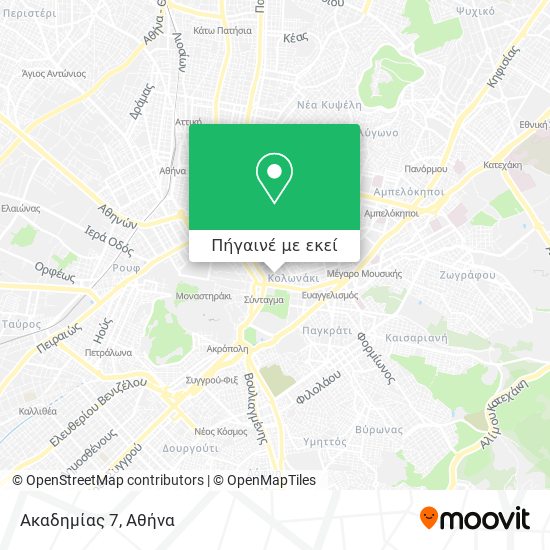 Ακαδημίας 7 χάρτης