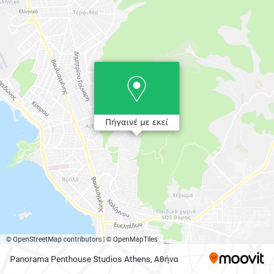 Panorama Penthouse Studios Athens χάρτης