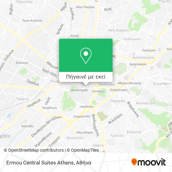 Ermou Central Suites Athens χάρτης