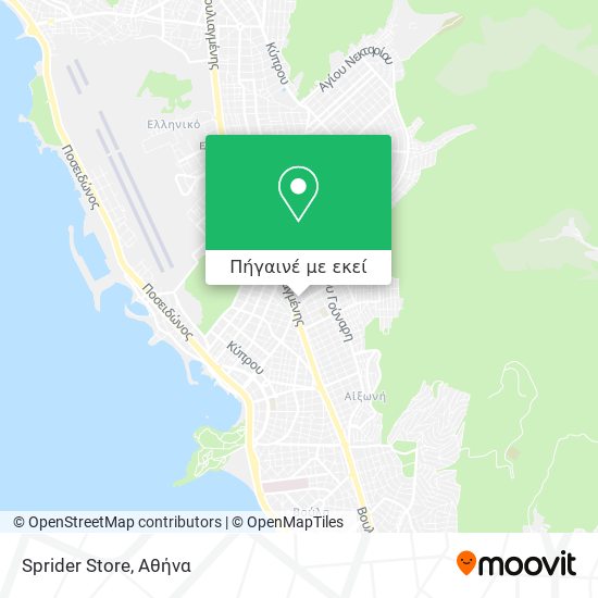 Sprider Store χάρτης